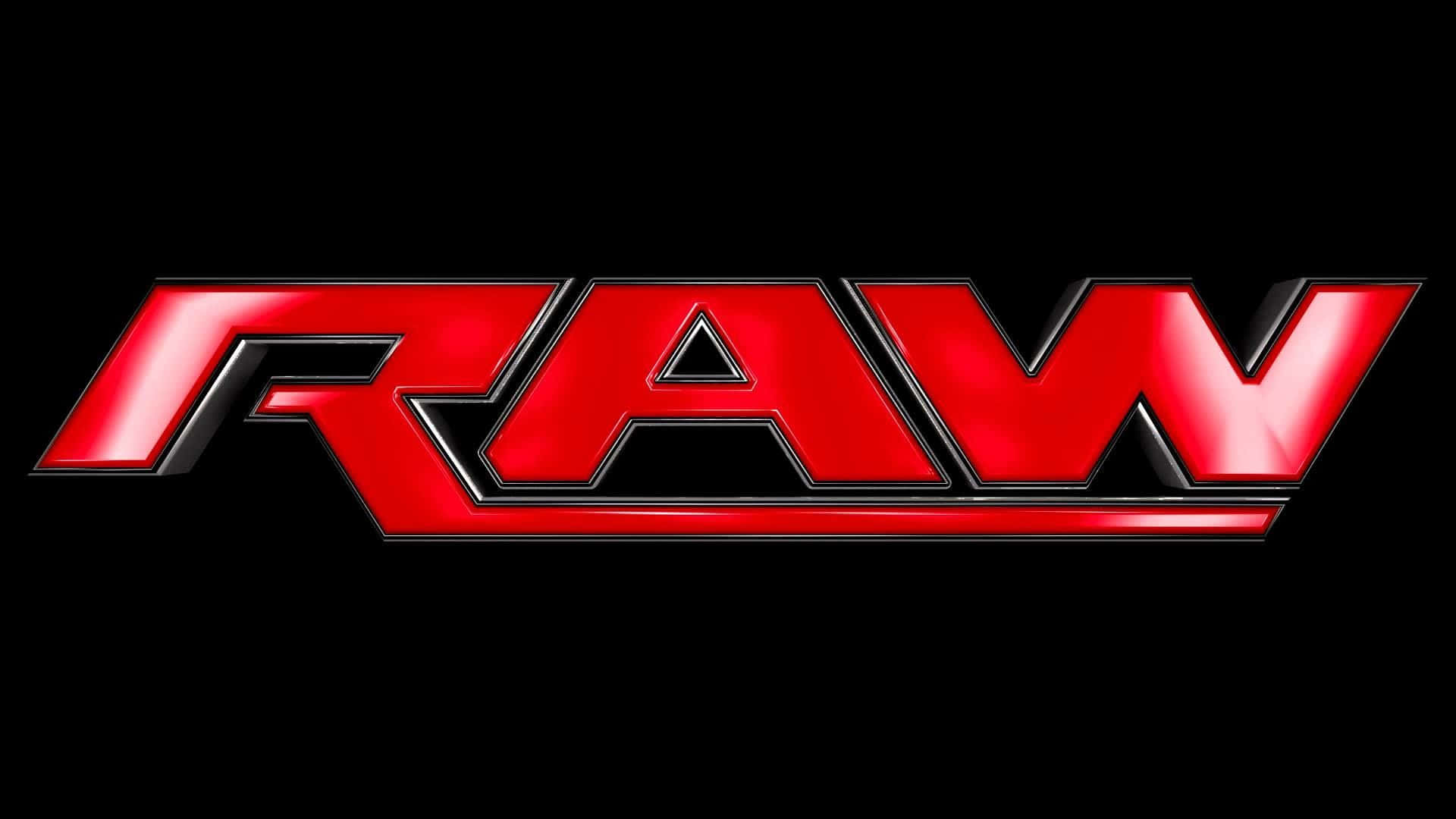 WWE Logo, red glossy, black metallic trim, Full HD Desktop Wallpaper