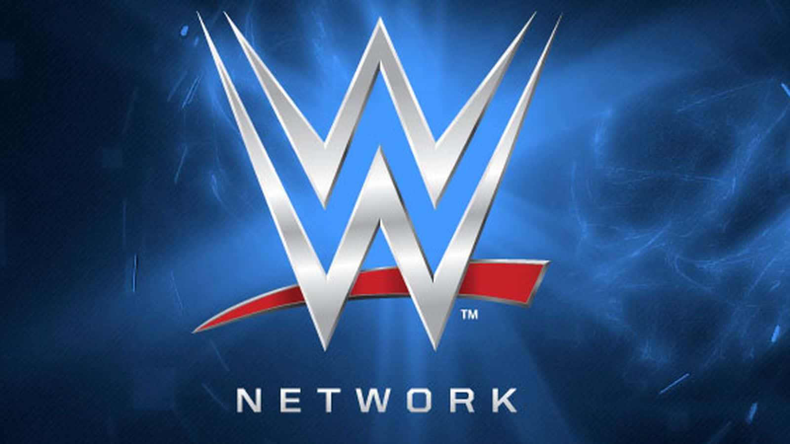 WWE logo, shiny silver, red underline, HD Desktop Wallpaper
