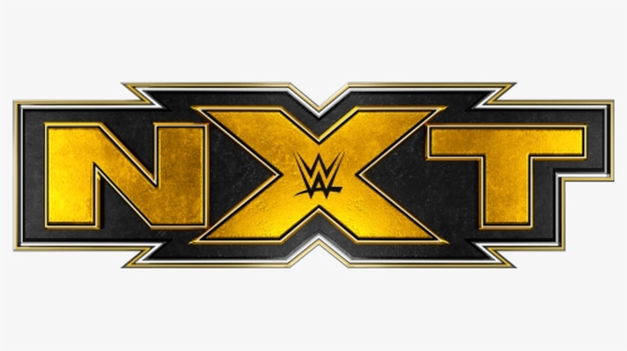 WWE NXT, yellow logo, golden, Full HD Desktop Wallpaper