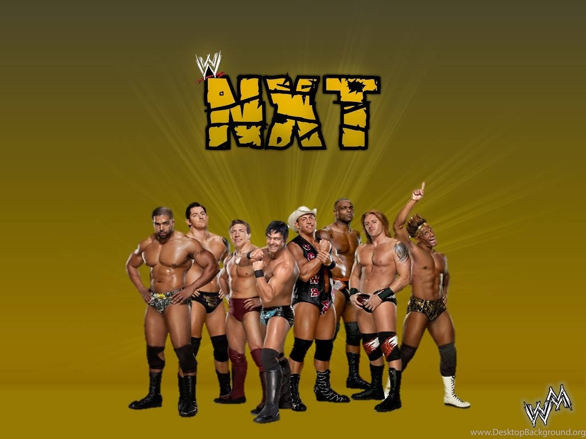 WWE NXT, NXT logo, radiant yellow gradient backdrop, Full HD Desktop Wallpaper