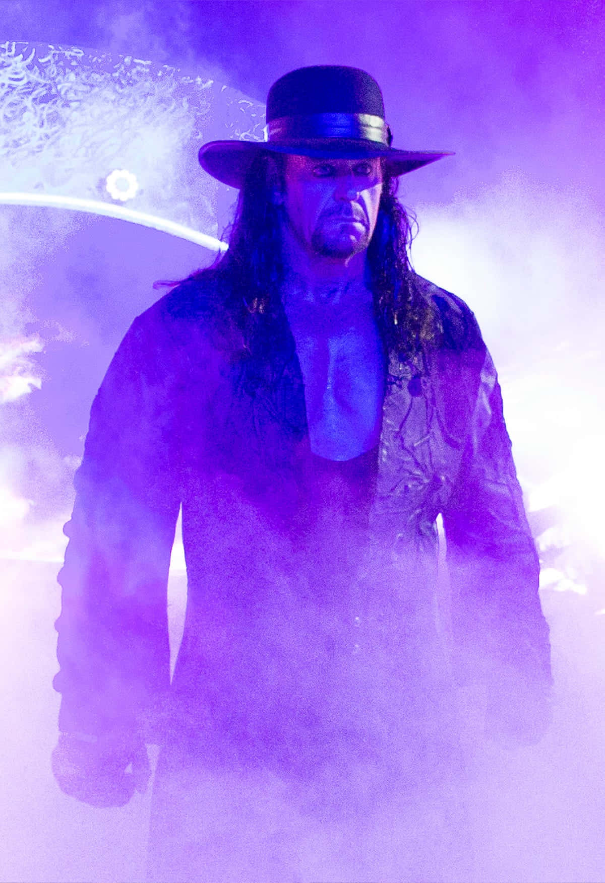 Undertaker, mystic entrance, purple smoke, HD Phone Wallpaper