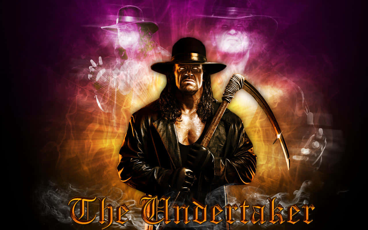WWE Undertaker, black leather coat, scythe, HD Desktop Wallpaper