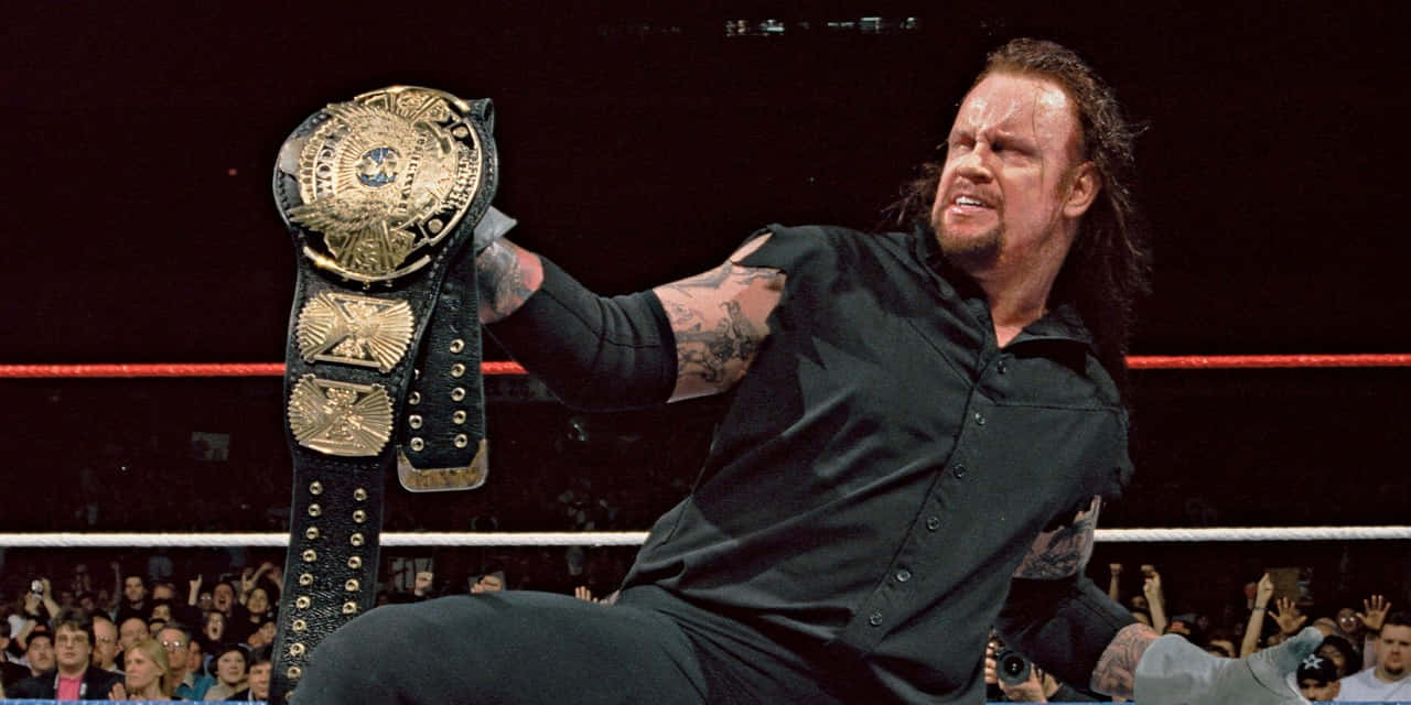 Undertaker, champion belt, gold championship belt, HD Desktop Wallpaper
