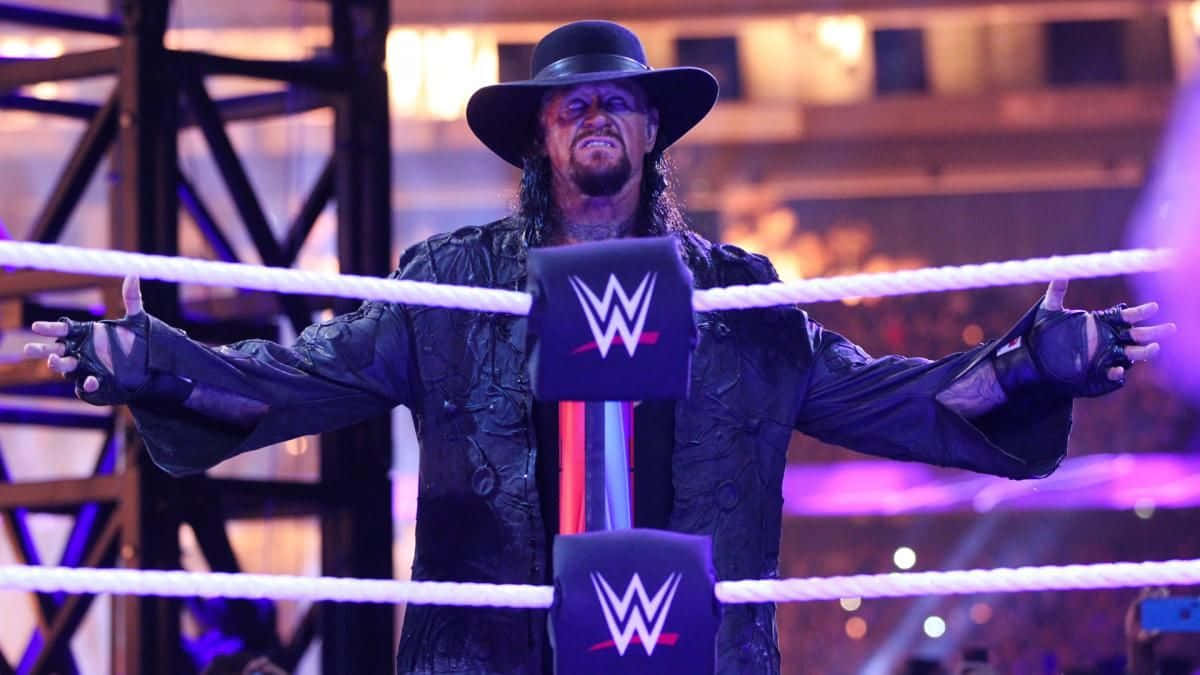 WWE Undertaker, black hat, black coat, SD Desktop Wallpaper