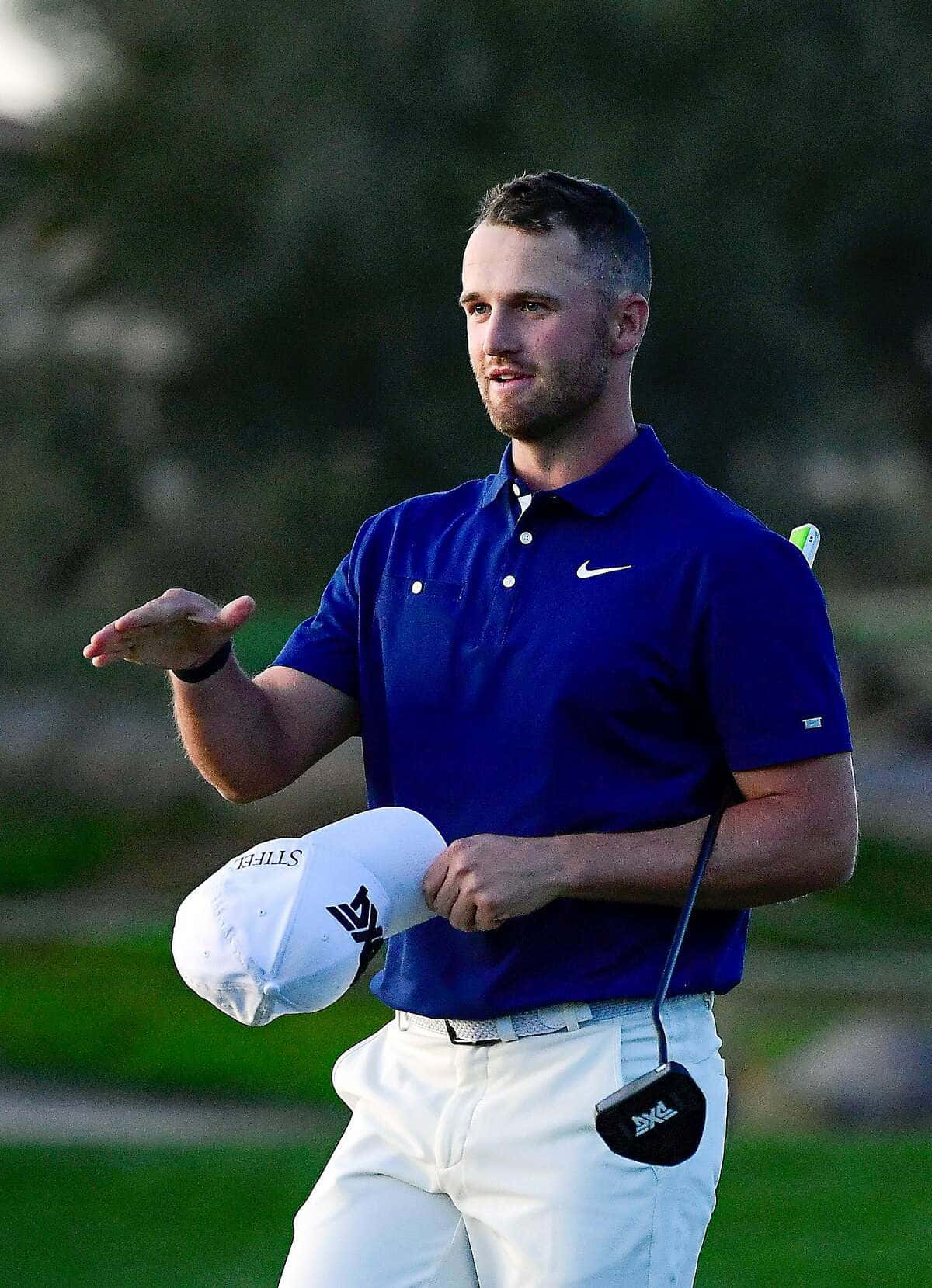 Wyndham Clark, blue polo, white pants, HD Phone Wallpaper