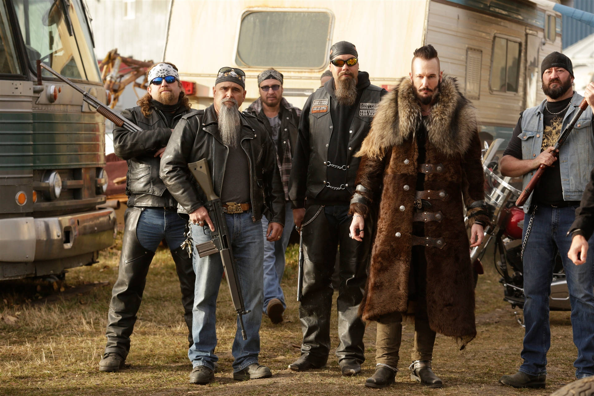 Wynonna Earp, revenants, leather and fur coats, Full HD Desktop Wallpaper