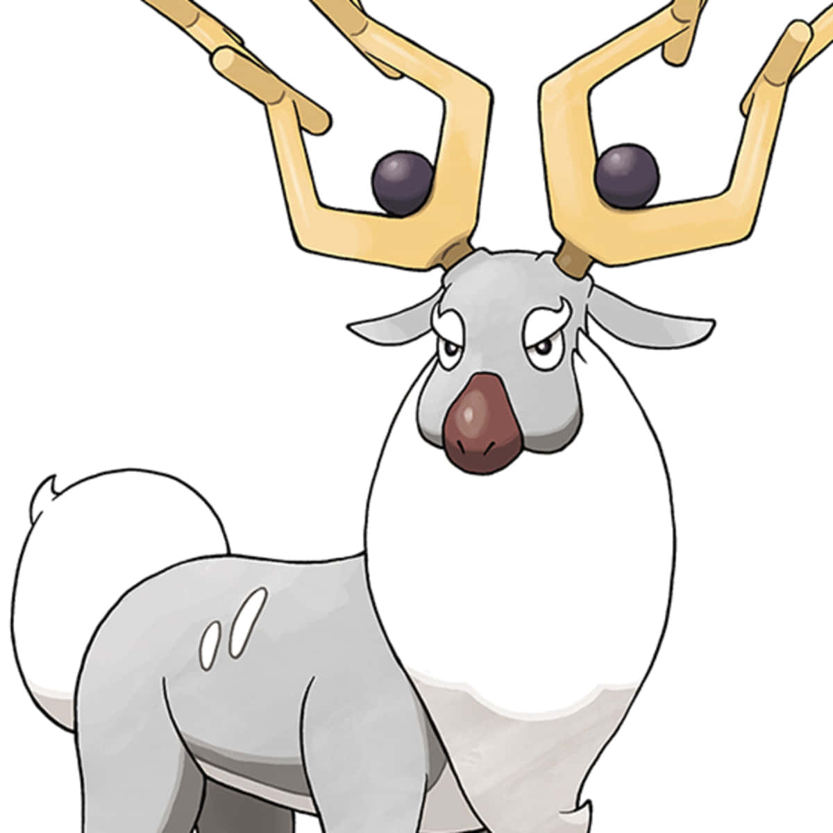 Wyrdeer, golden antlers, purple orbs, SD Desktop Wallpaper