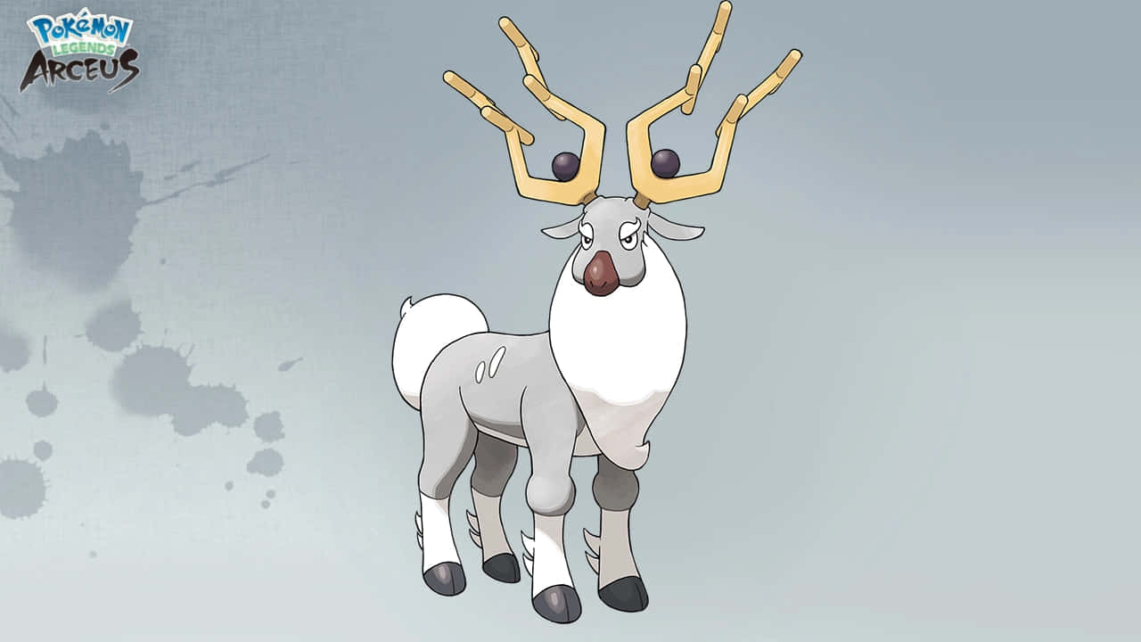 Wyrdeer, golden antlers, dark orbs, HD Desktop Wallpaper