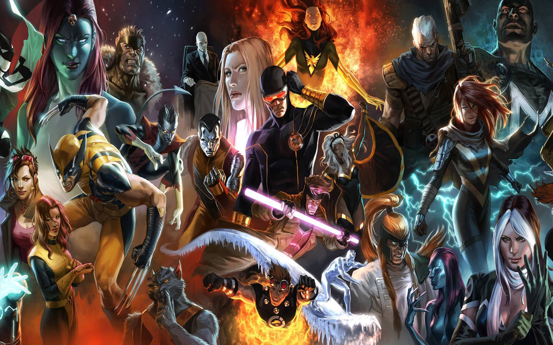 X Men, superheroes, villains, Full HD Desktop Wallpaper