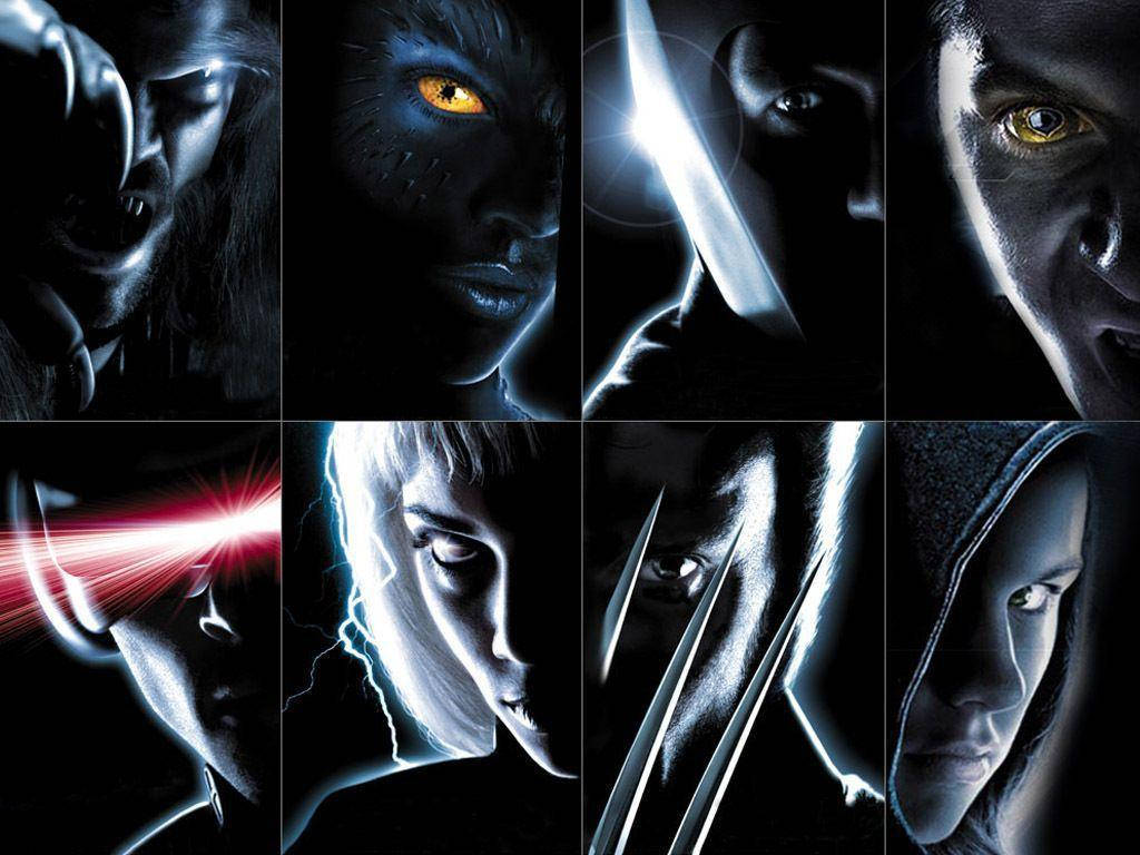 X-Men, glowing eyes, claws, SD Desktop Wallpaper