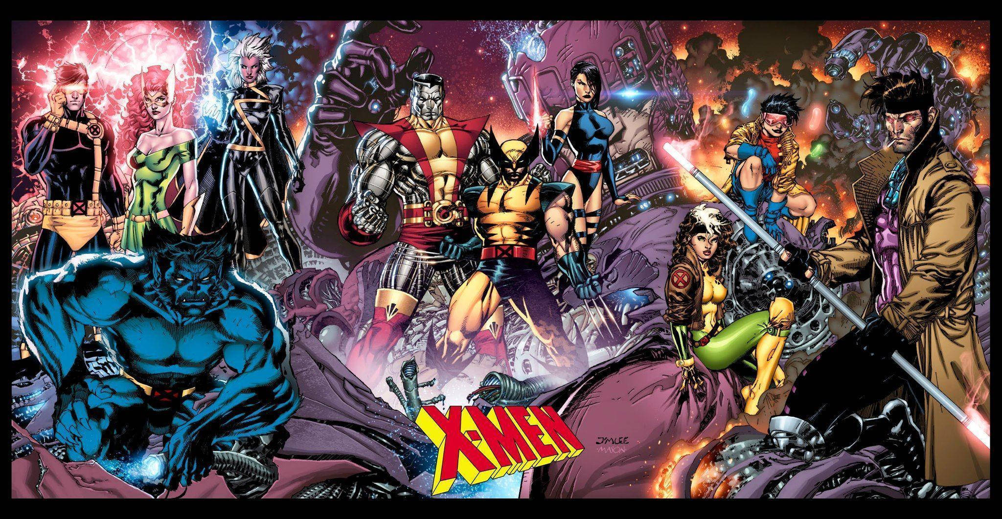 X-Men, comic book illustration, superheroes, Full HD Desktop Wallpaper