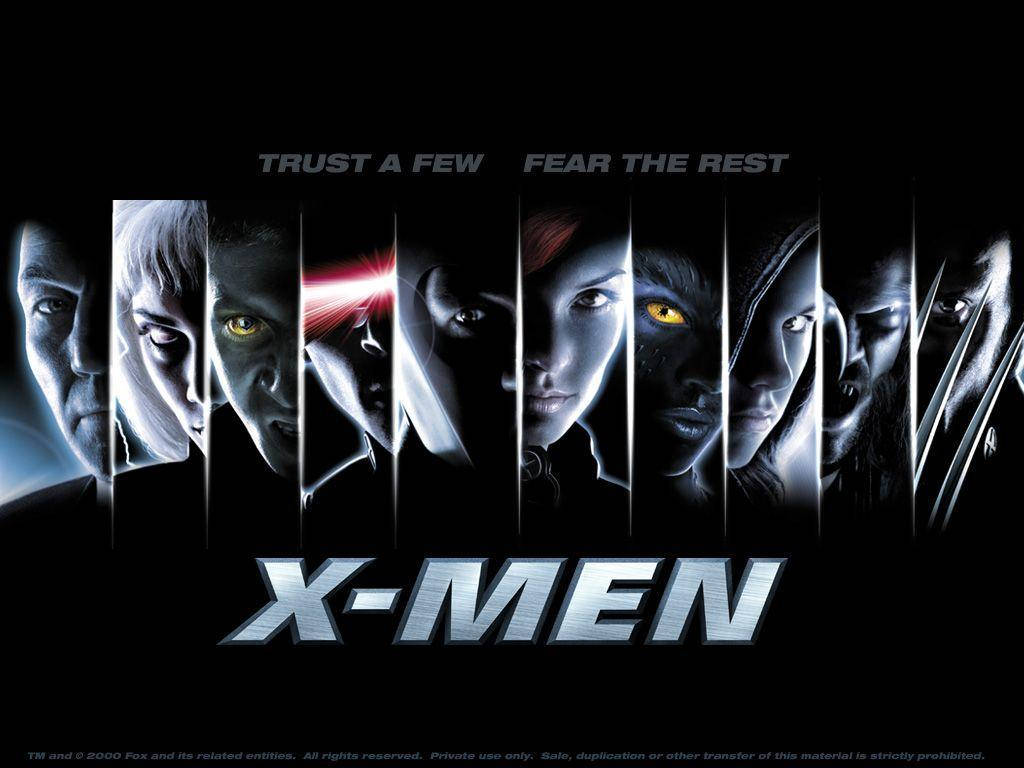 X-Men, glowing eyes, sharp lighting, SD Desktop Wallpaper