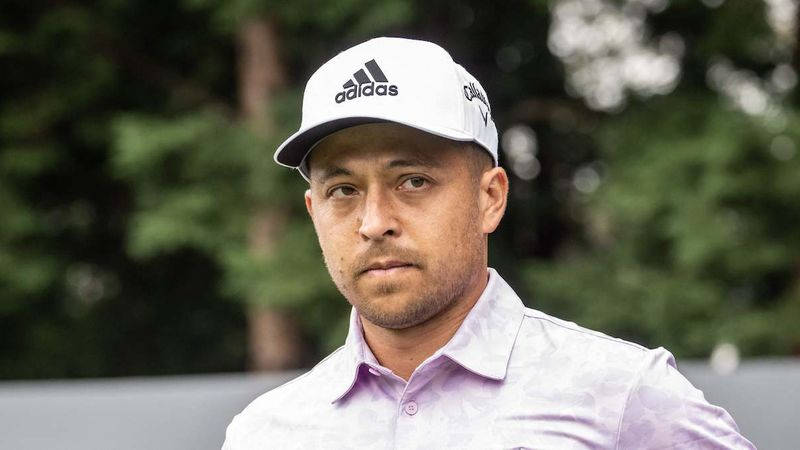 Xander Schauffele, Adidas cap, white cap, SD Desktop Wallpaper