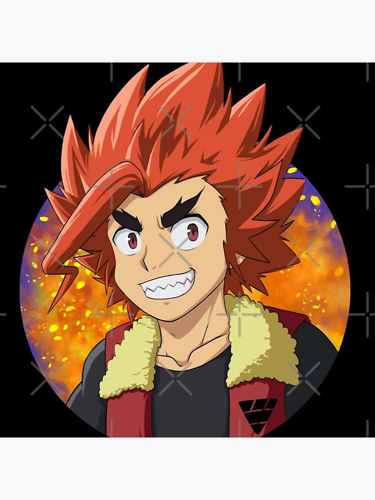 Xander Shakadera, spiky red hair, fierce expression, SD Phone Wallpaper