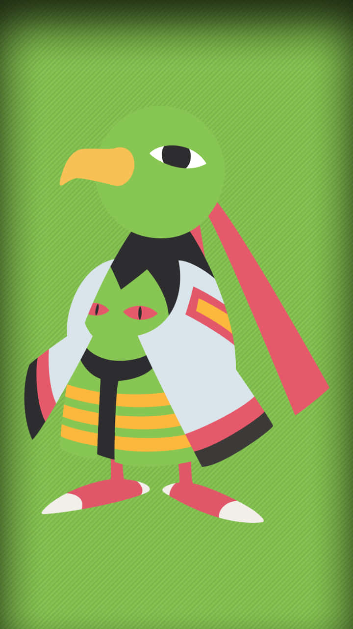 Xatu, green background, one eye, HD Phone Wallpaper
