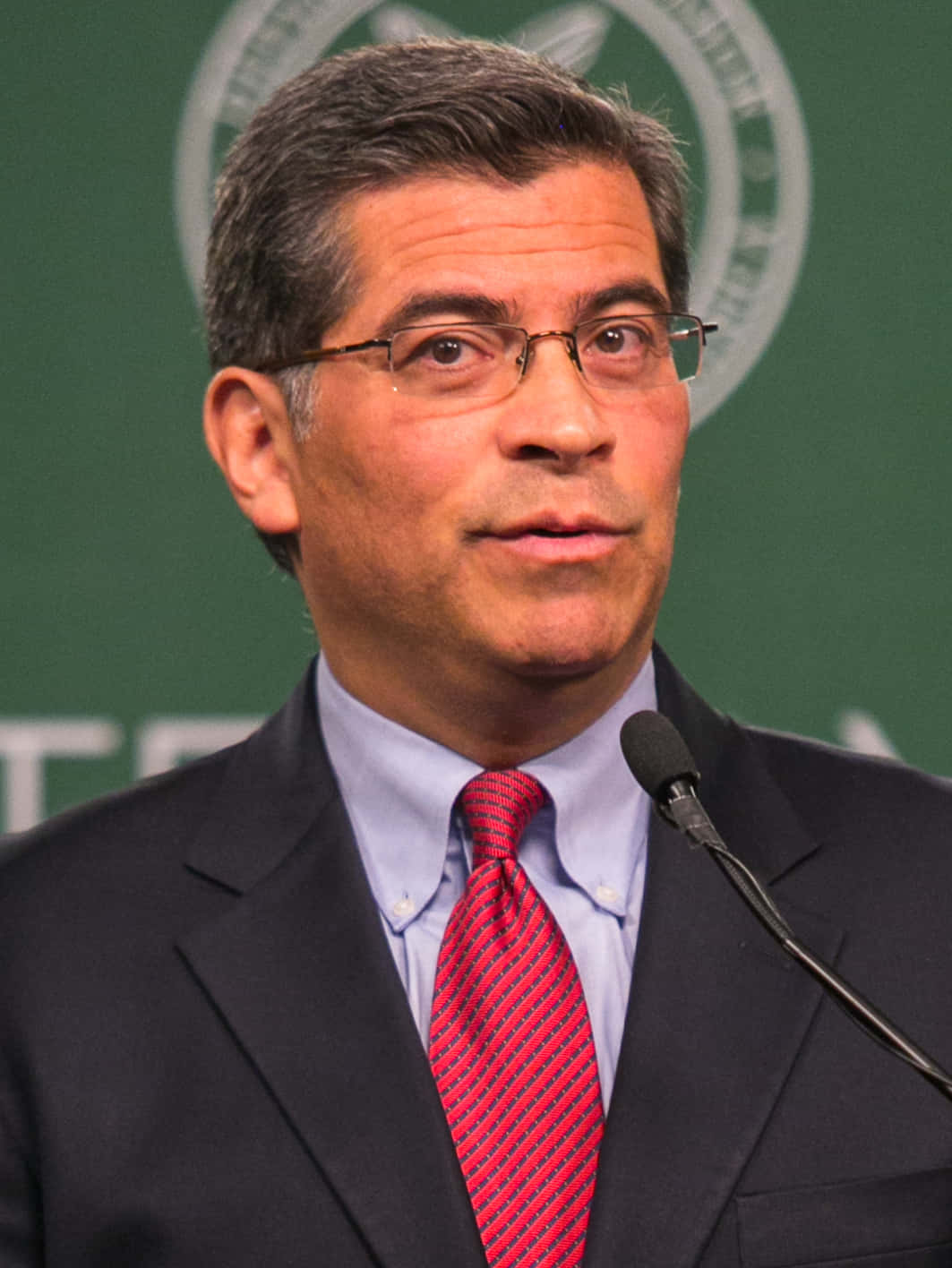 Xavier Becerra, dark suit, red tie, HD Phone Wallpaper