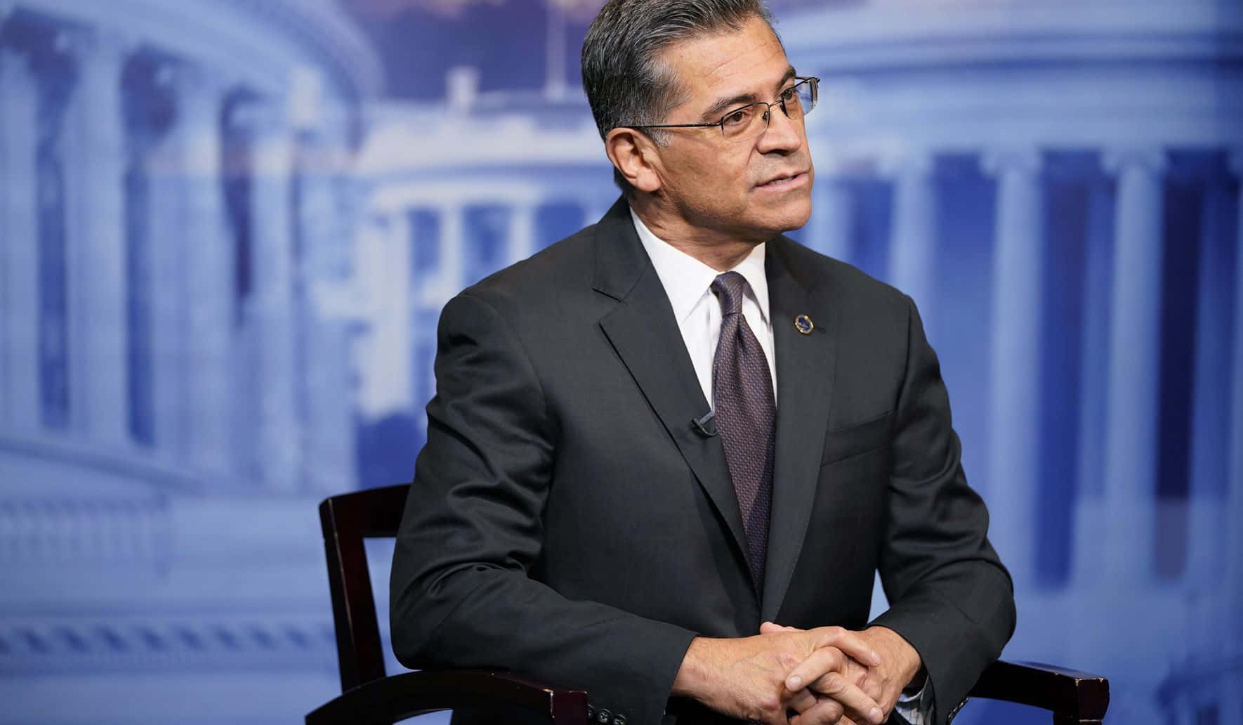 Xavier Becerra, dark suit, glasses, HD Desktop Wallpaper