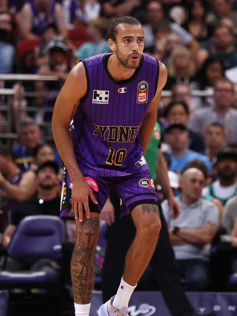 Xavier Cooks, purple Sydney jersey, number 10, SD Phone Wallpaper
