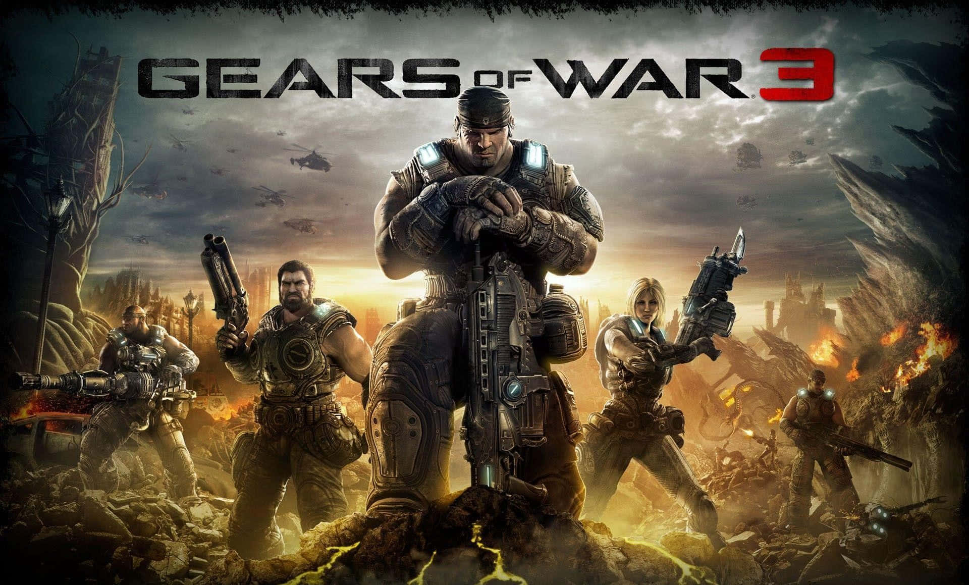 Xbox Games, war-torn battlefield, fiery battlefield, Full HD Desktop Wallpaper