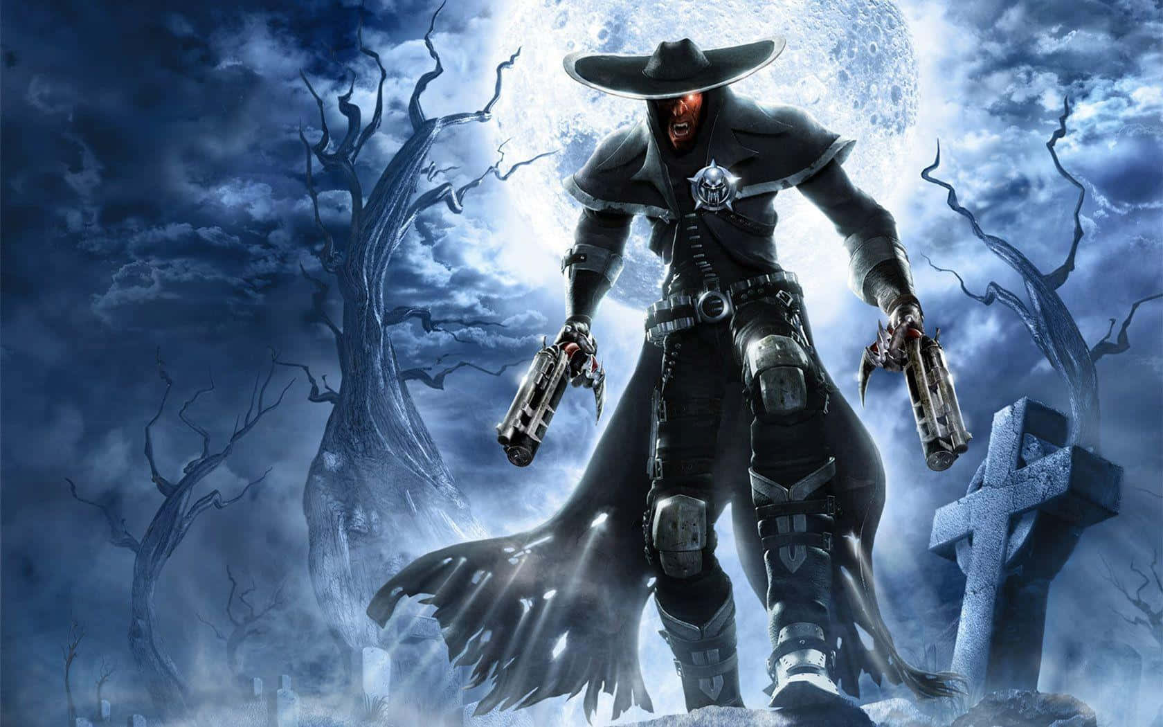 Xbox Games, cowboy, glowing red eyes, HD Desktop Wallpaper