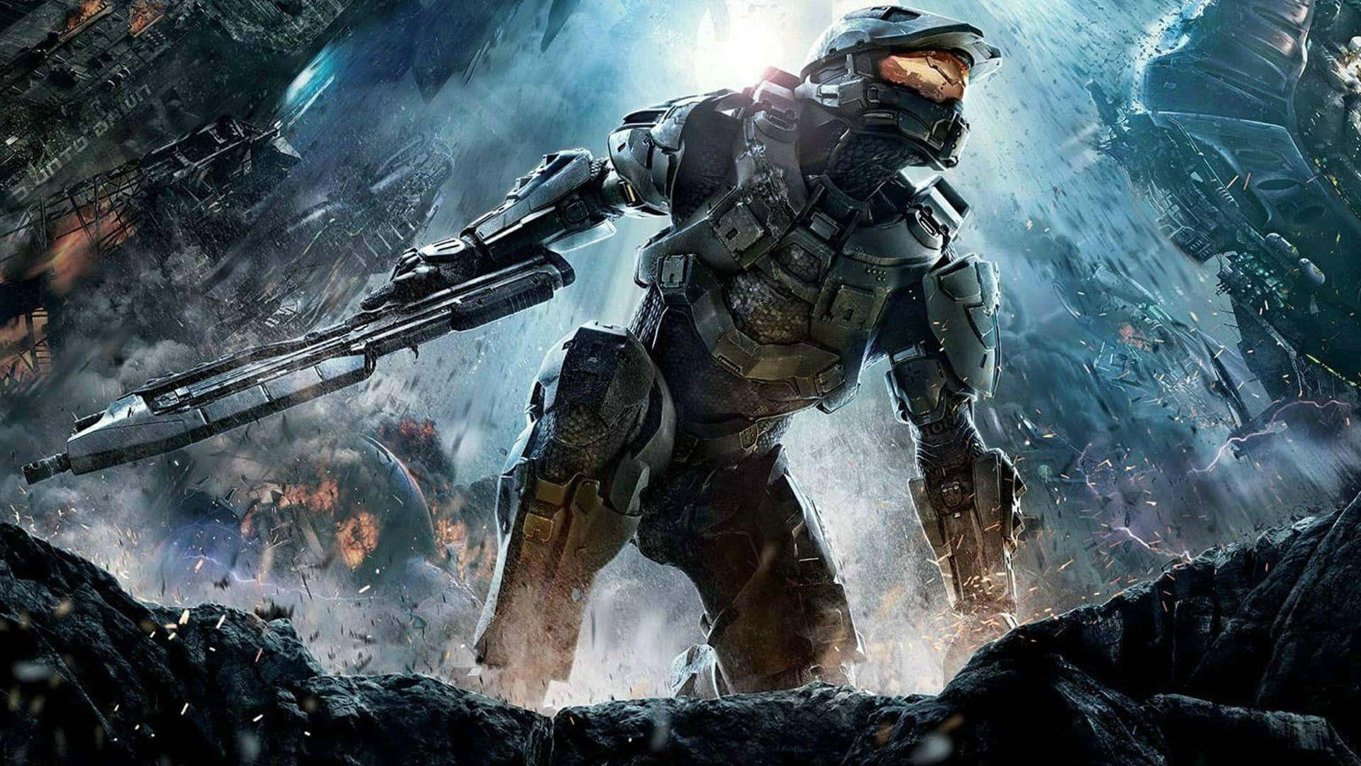 Xbox Games, futuristic armor, shattered battlefield, Full HD Desktop Wallpaper