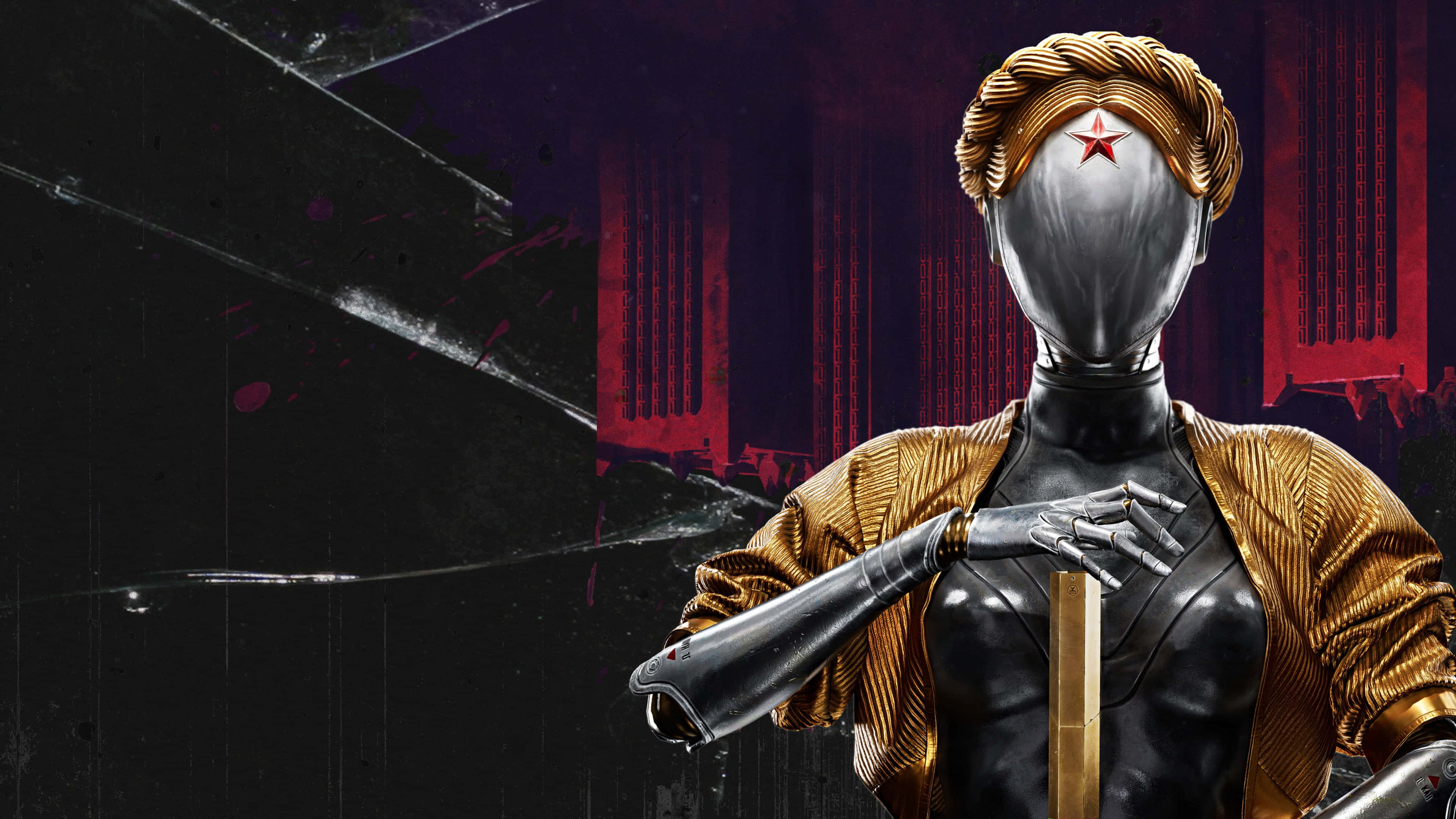 Xbox Games, gold braided crown, red star, 4K Desktop Wallpaper