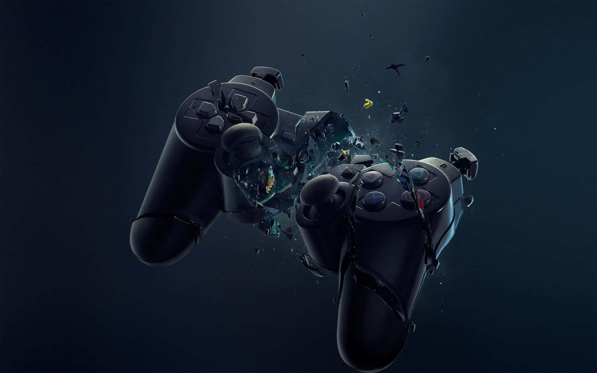 Xbox, black, game controllers, Full HD Desktop Wallpaper