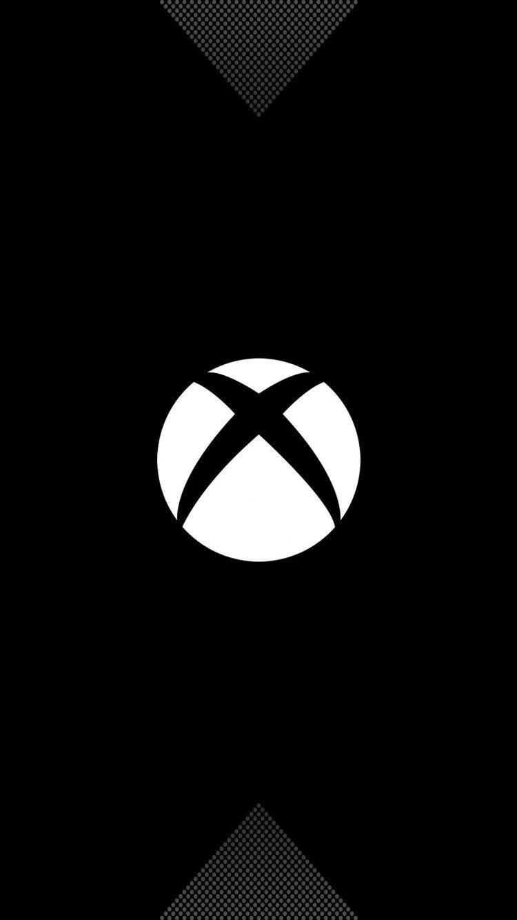 Xbox One X, Xbox logo, black and white, HD Phone Wallpaper