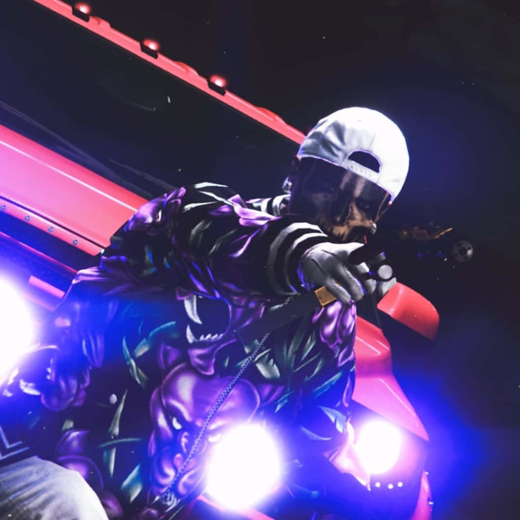 Xbox Pfp, skull-patterned jacket, white cap, SD Desktop Wallpaper