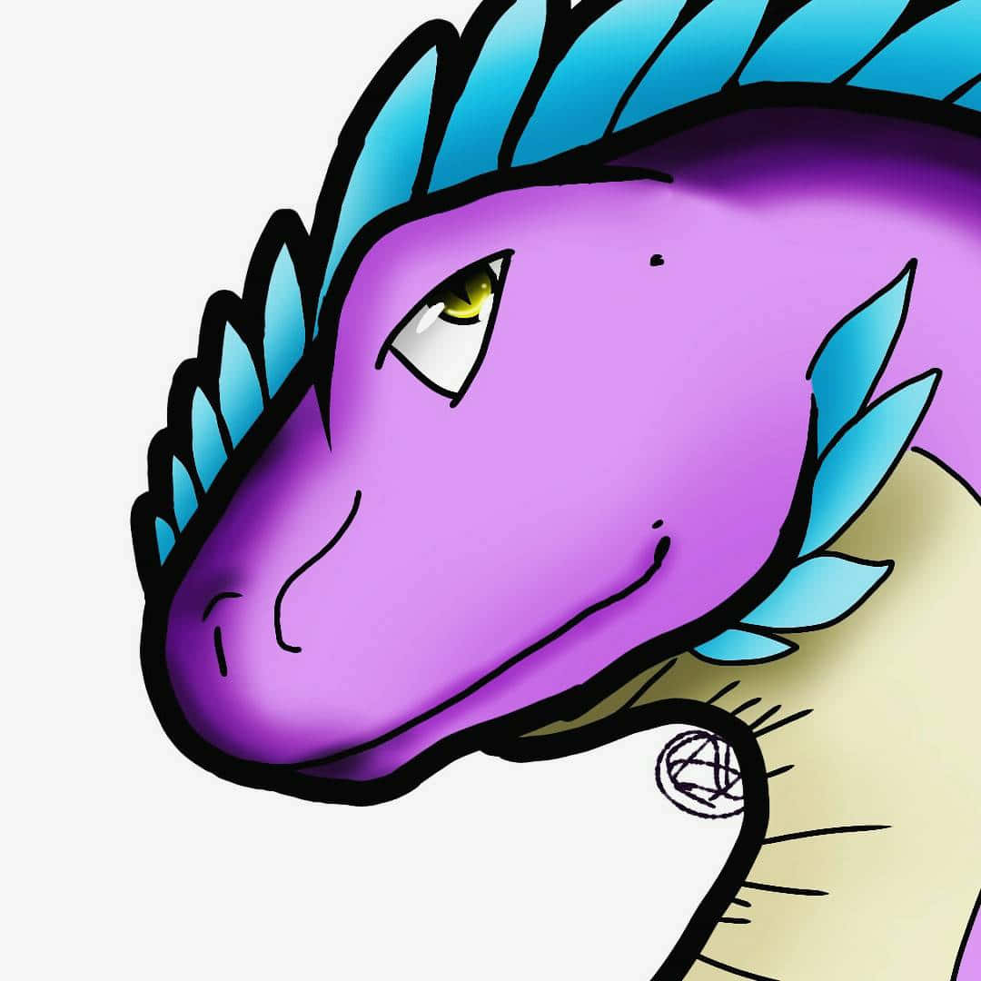 Xbox Pfp, purple dinosaur, cartoonish purple dragon, SD Desktop Wallpaper