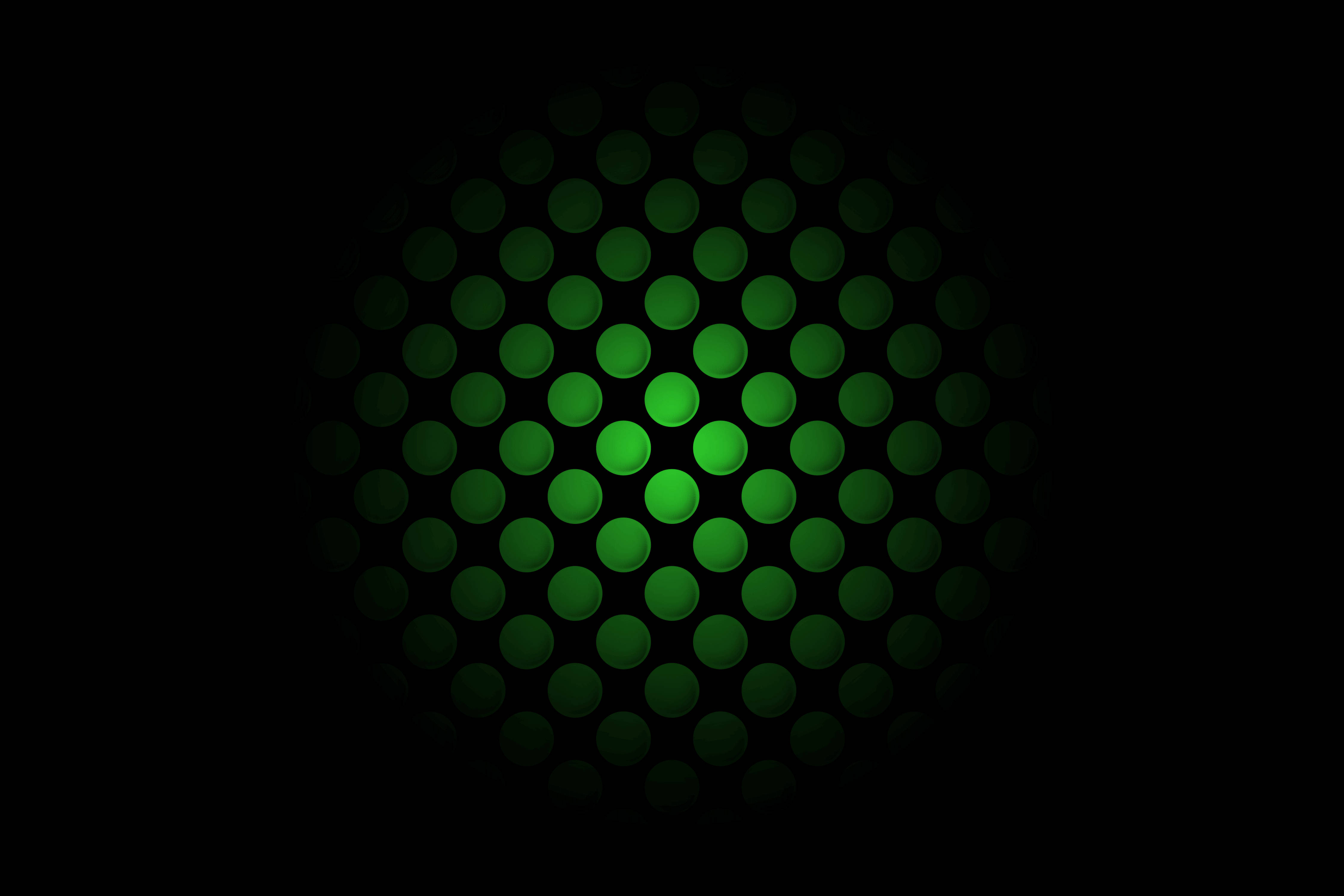 Xbox Series X, green holes, glowing green circular pattern, 4K Desktop Wallpaper
