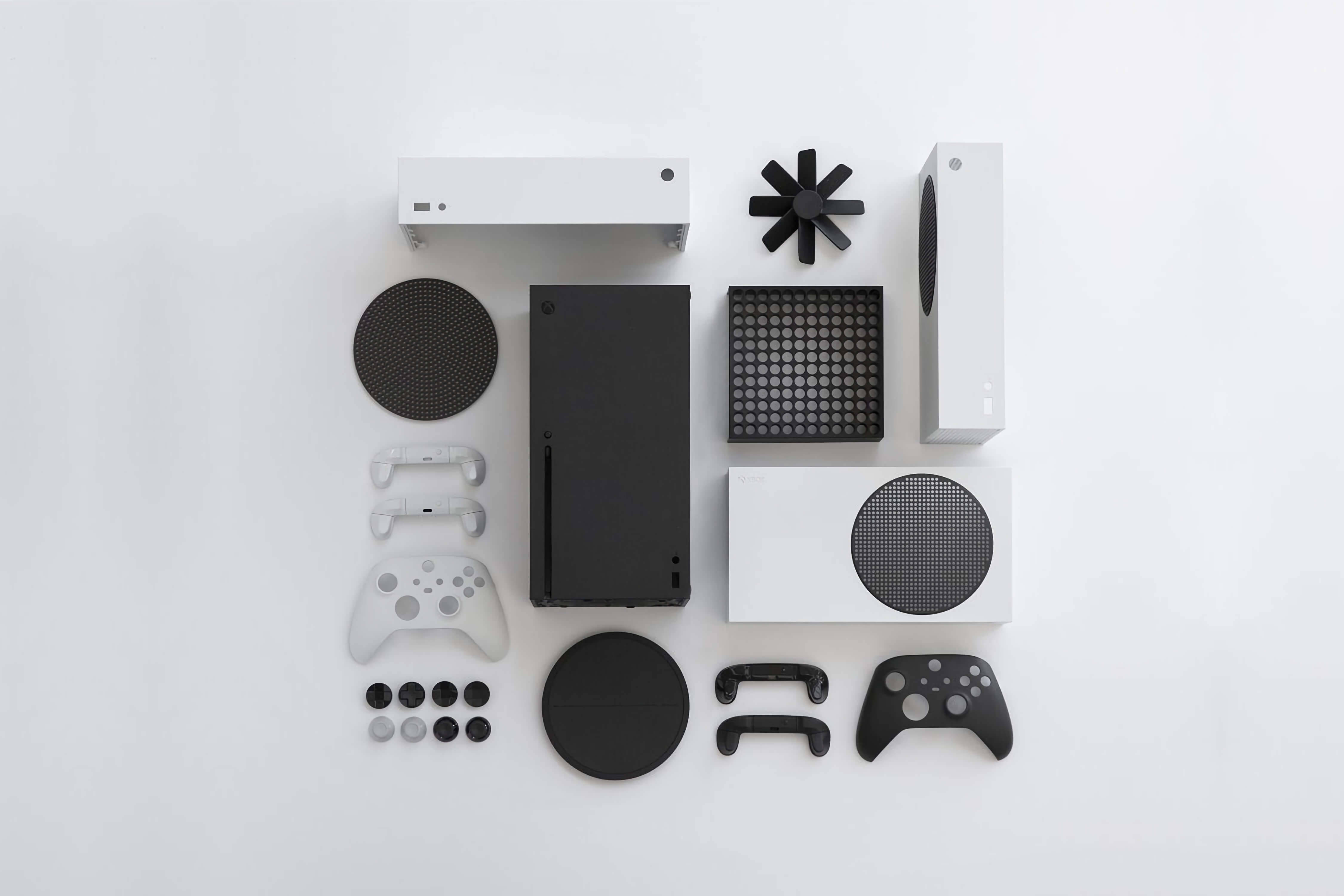 Xbox Series X, flatlay, white surface, 4K Desktop Wallpaper