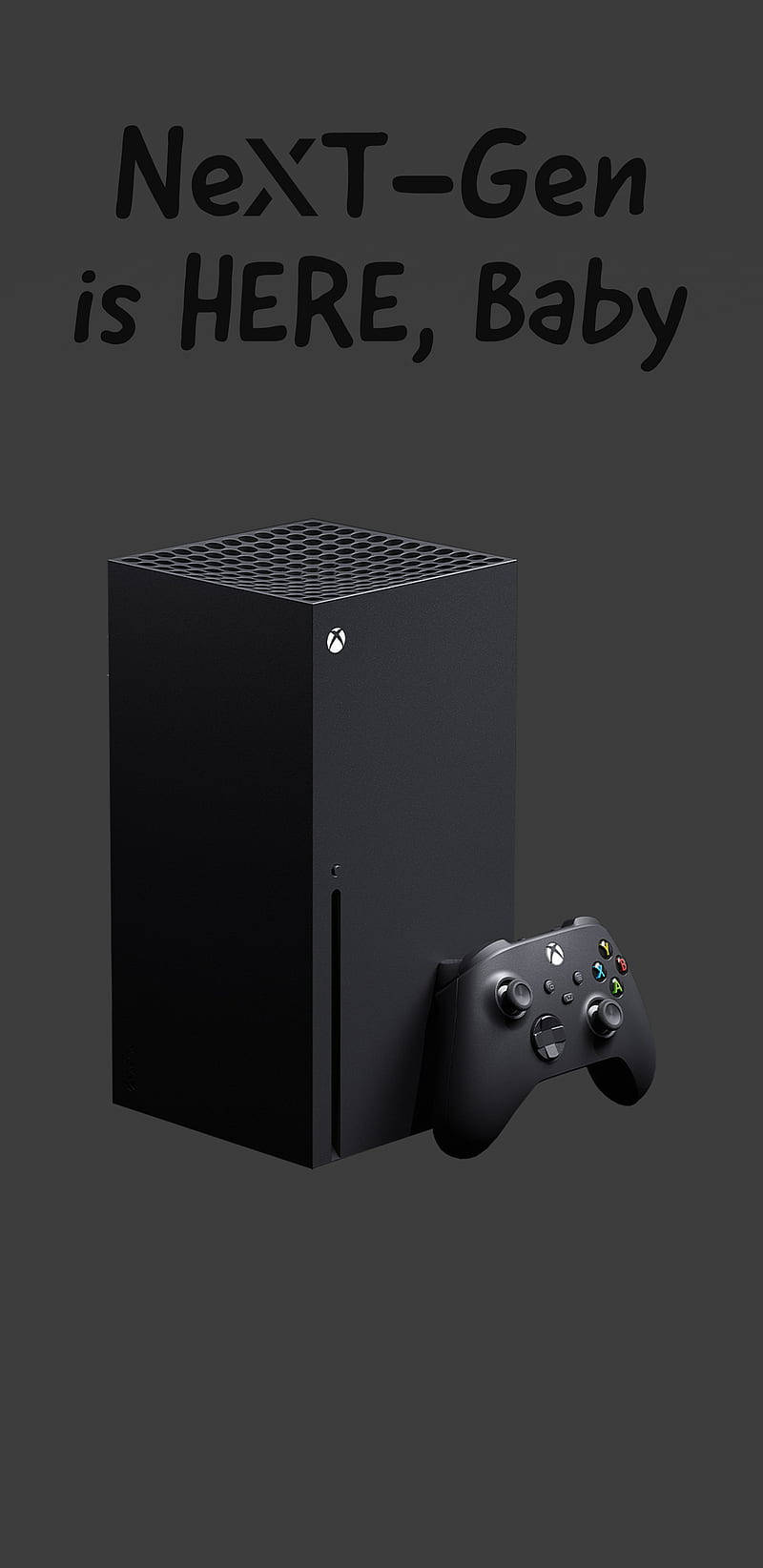 Xbox Series X, black, dark gray background, HD Phone Wallpaper