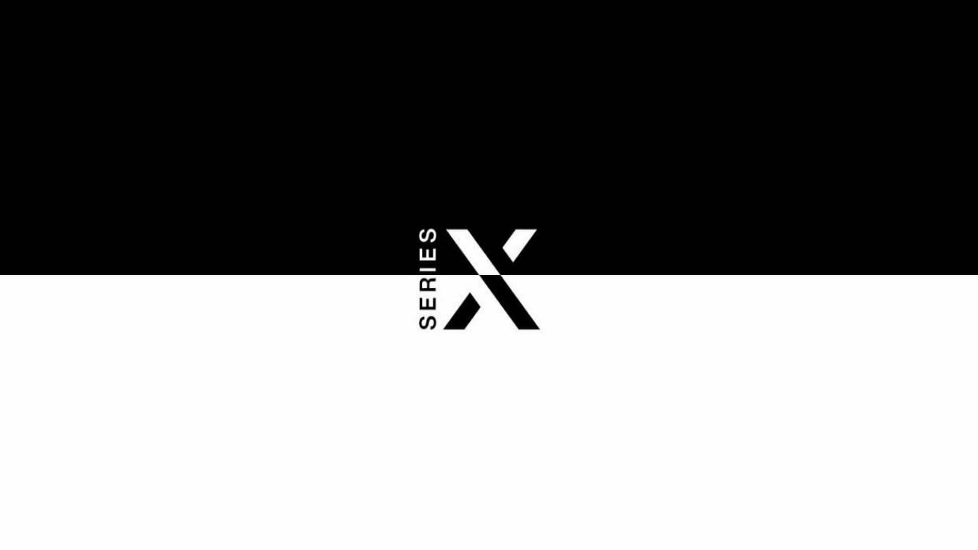 Xbox Series X, black and white, minimalist, Full HD Desktop Wallpaper