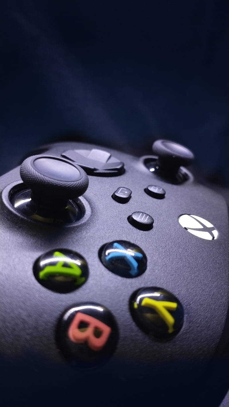 Xbox Series X, controller, black, HD Phone Wallpaper