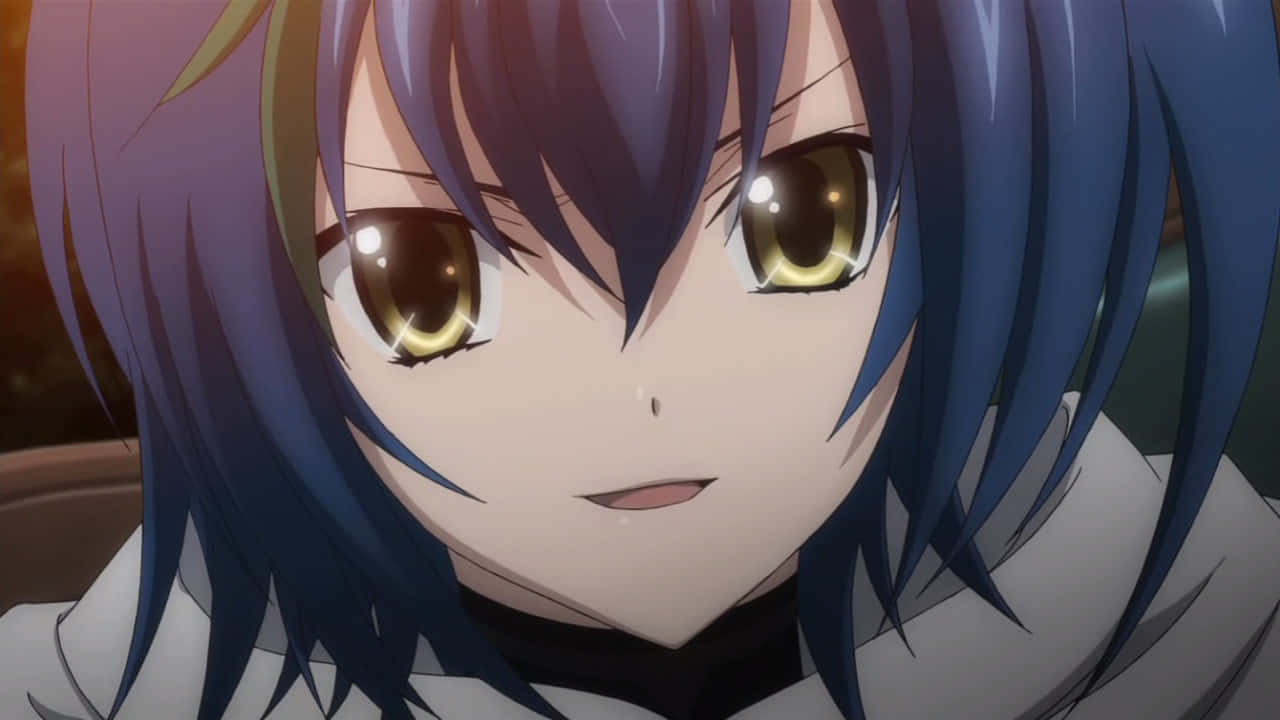 Xenovia Quarta, anime girl, blue hair, HD Desktop Wallpaper