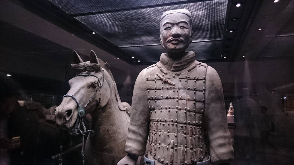 Xian, terracotta warrior, horse statue, SD Desktop Wallpaper