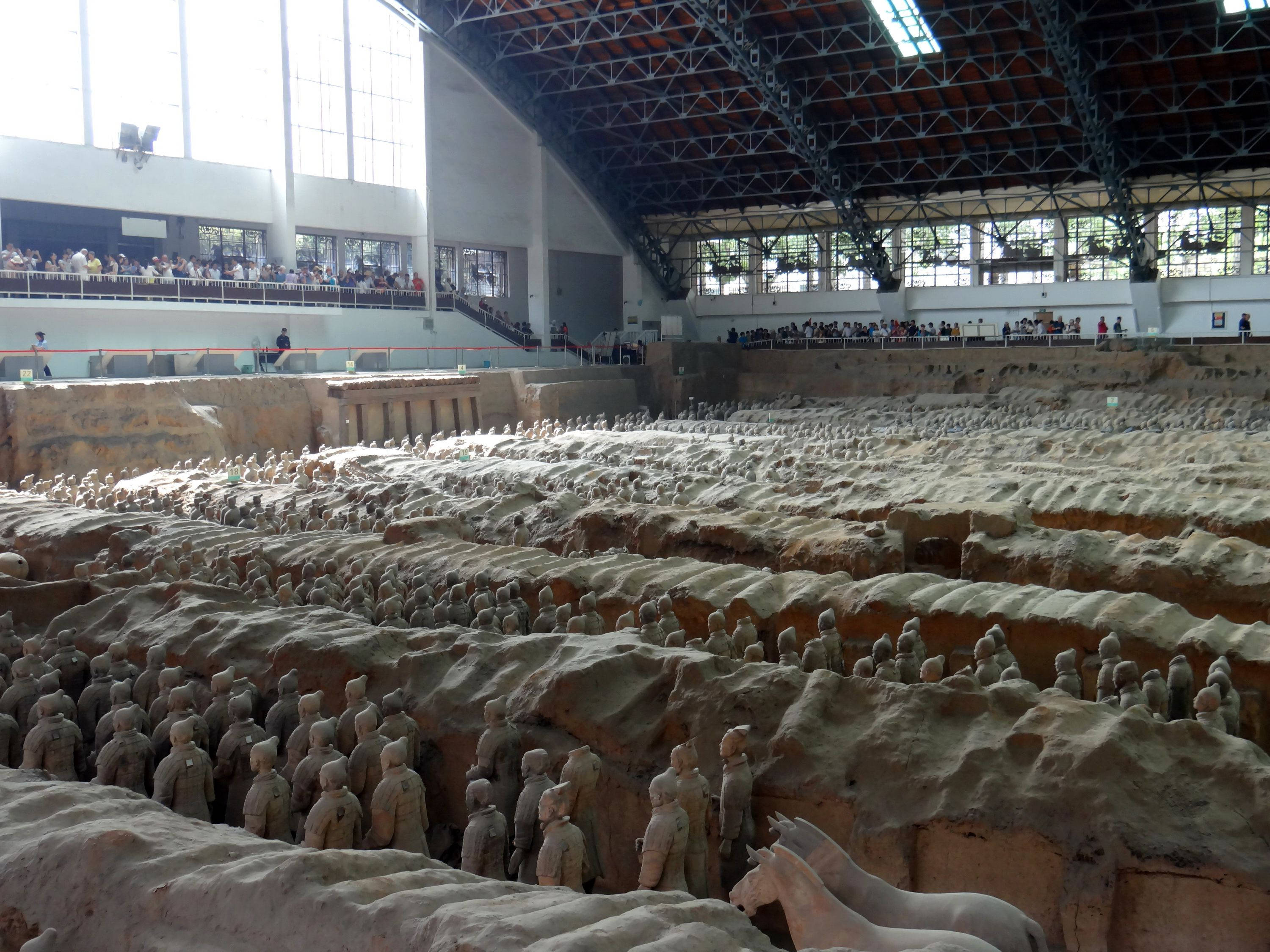 Xian, terracotta warriors, horses, 2K Desktop Wallpaper