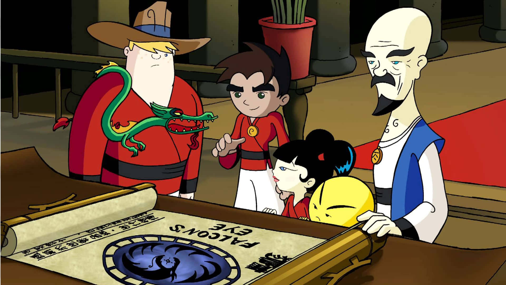 Xiaolin Showdown, team gathering, animated characters, Full HD Desktop Wallpaper