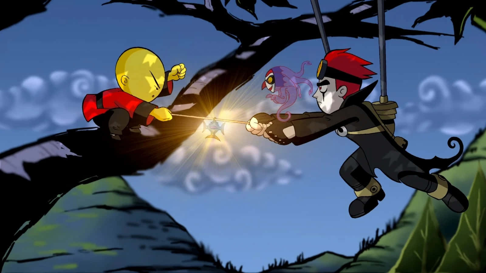 Xiaolin Showdown, animated characters, clash midair, HD Desktop Wallpaper