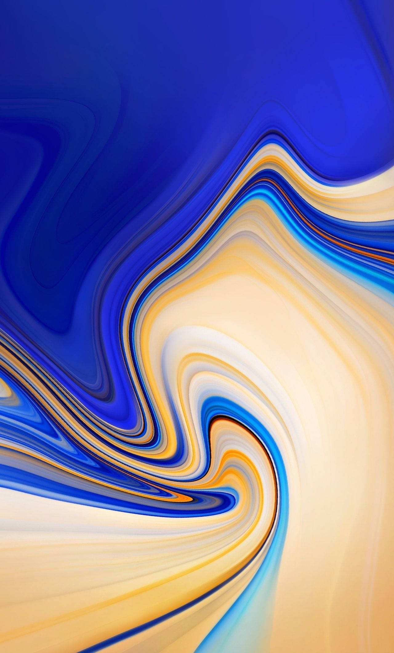 Xiaomi Redmi Note 9, deep blue, golden yellow, Full HD Phone Wallpaper