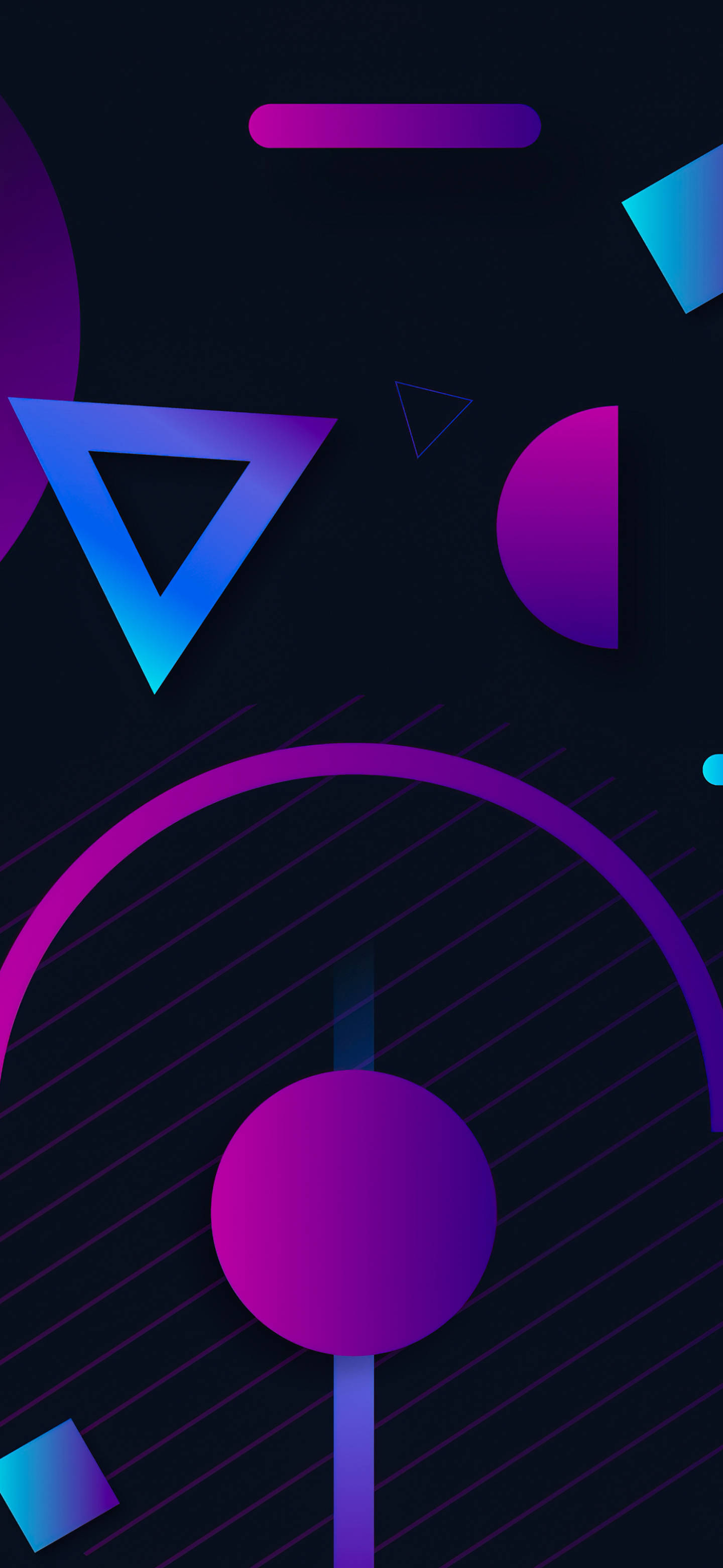 Xiaomi Redmi Note 9, purple, blue, 2K Phone Wallpaper