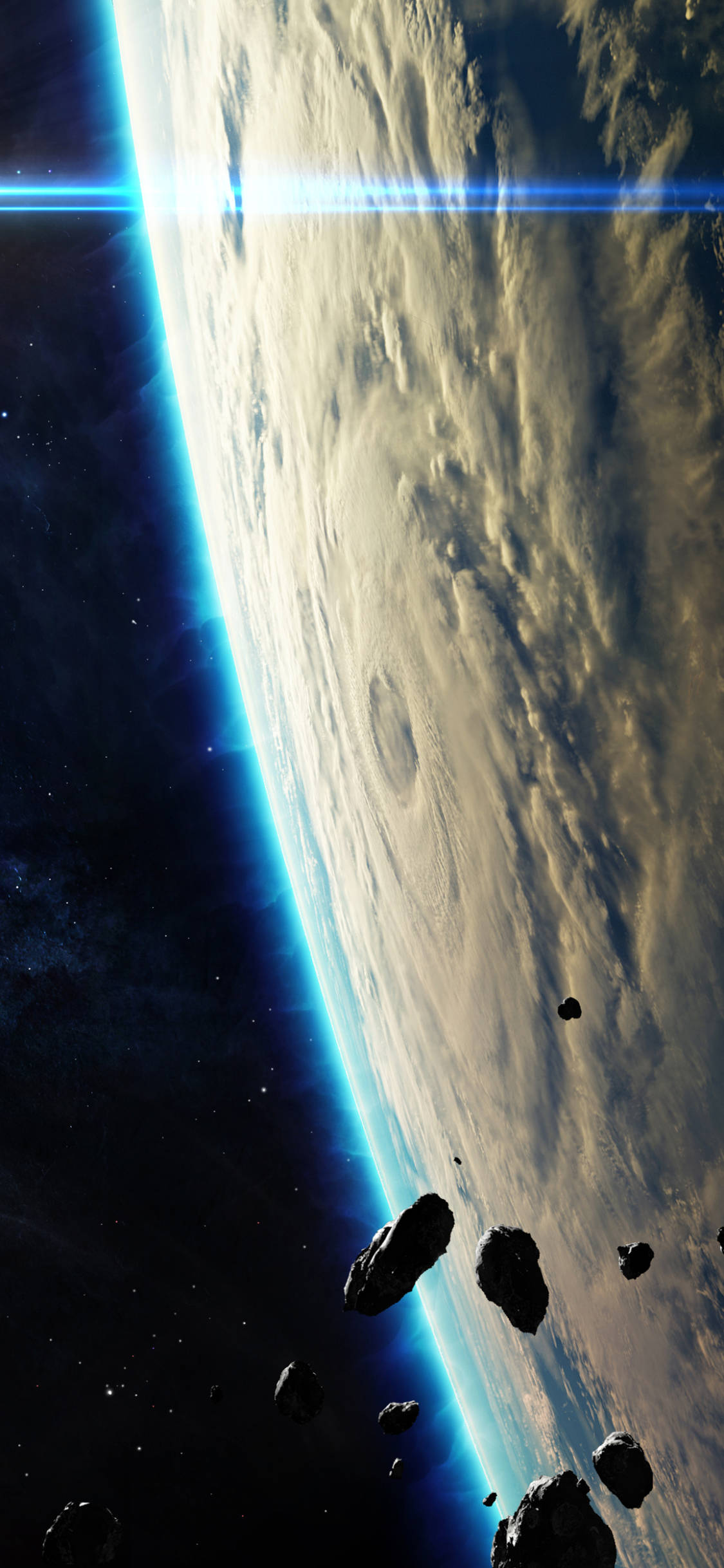 Xiaomi Redmi Note 9, outer space, Earth, Full HD Phone Wallpaper