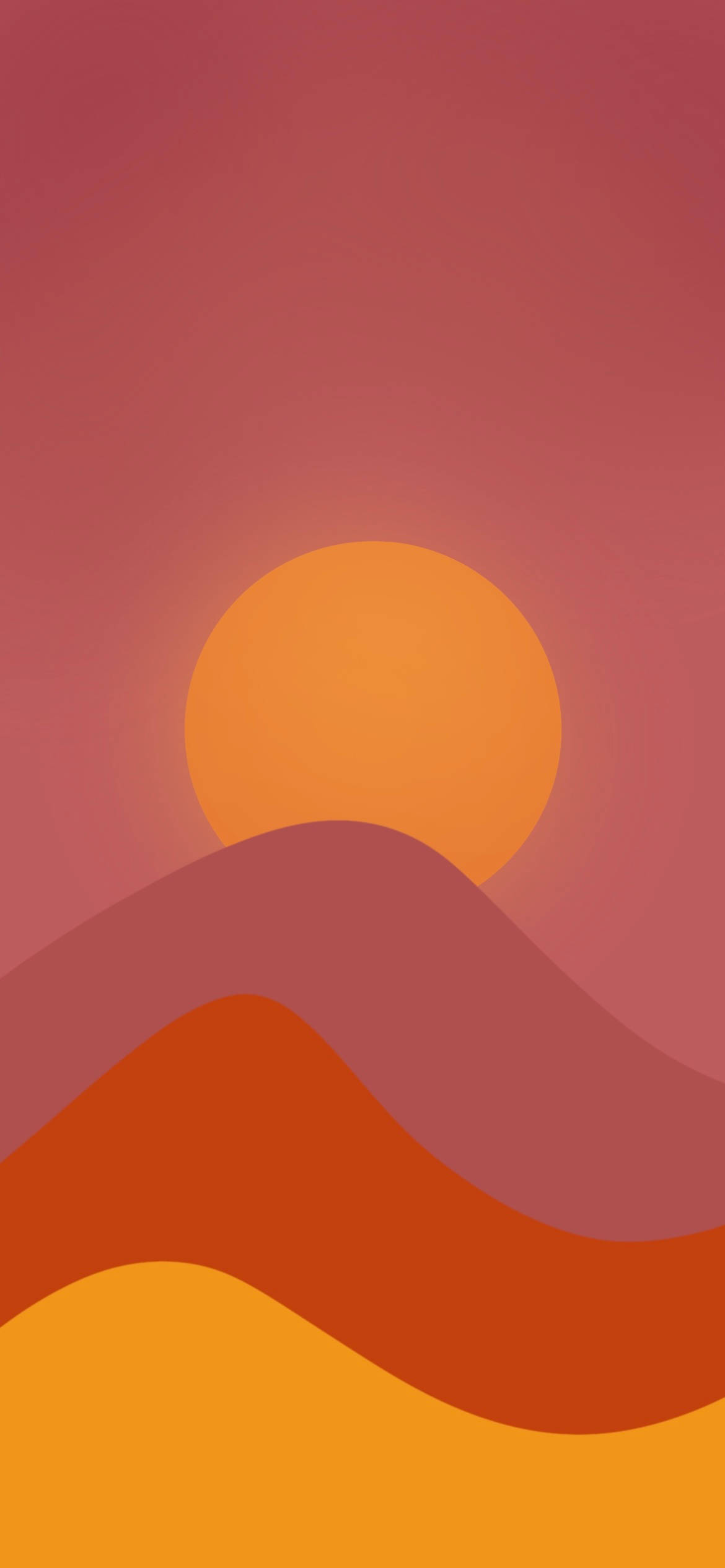 Xiaomi Redmi Note 9, sunset, orange, Full HD Phone Wallpaper