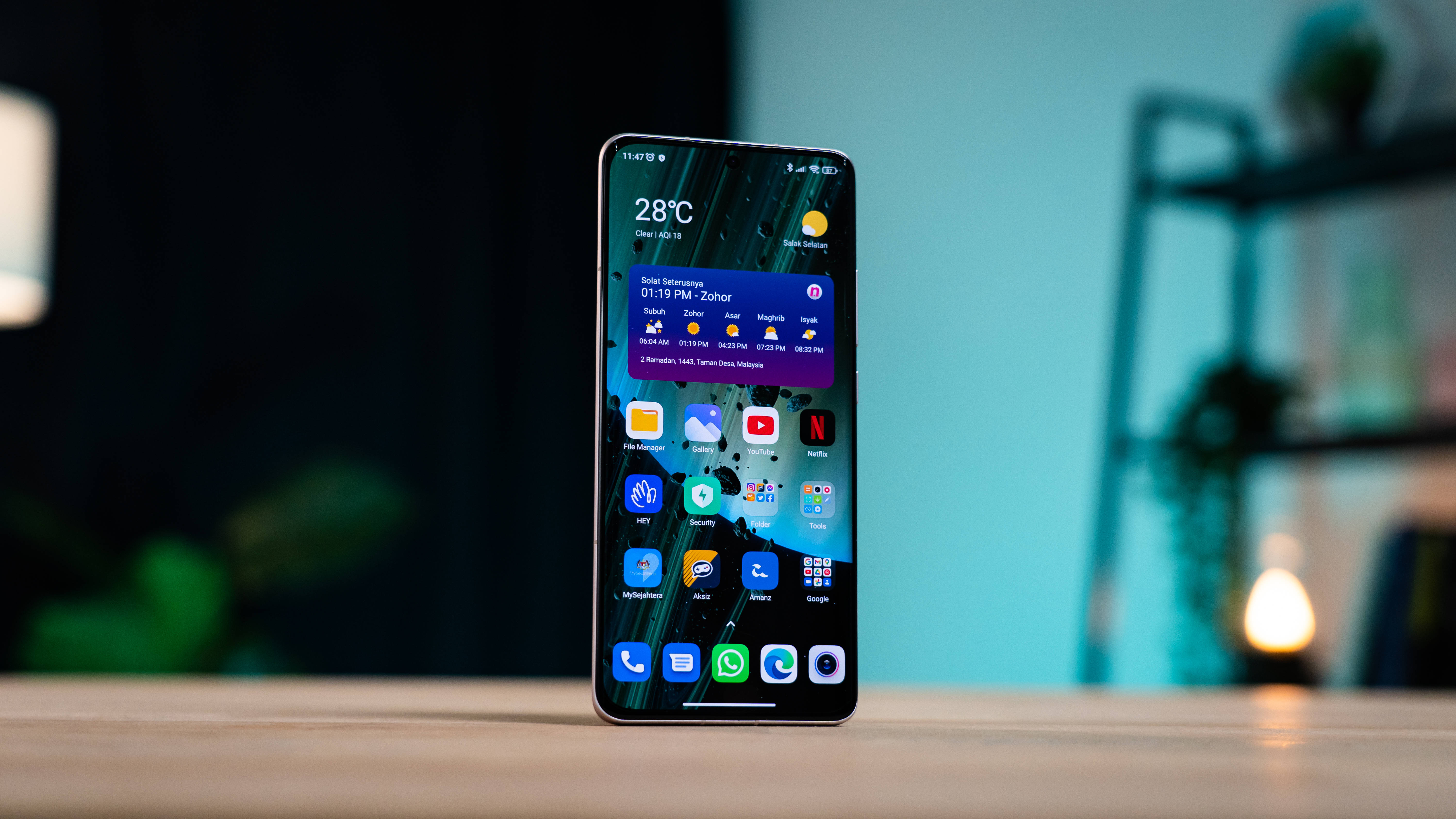 Xiaomi, smartphone, wooden surface, 5K Desktop Wallpaper