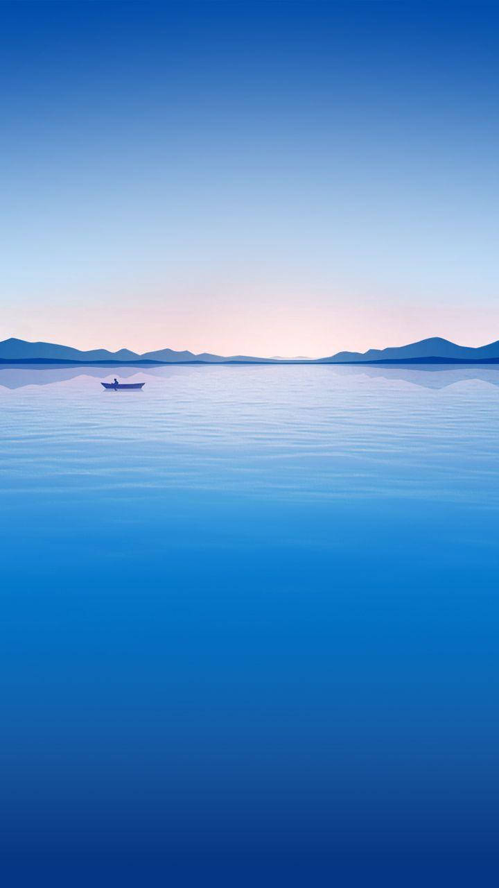 Xiaomi, Blue Sea, glassy lake, HD Phone Wallpaper