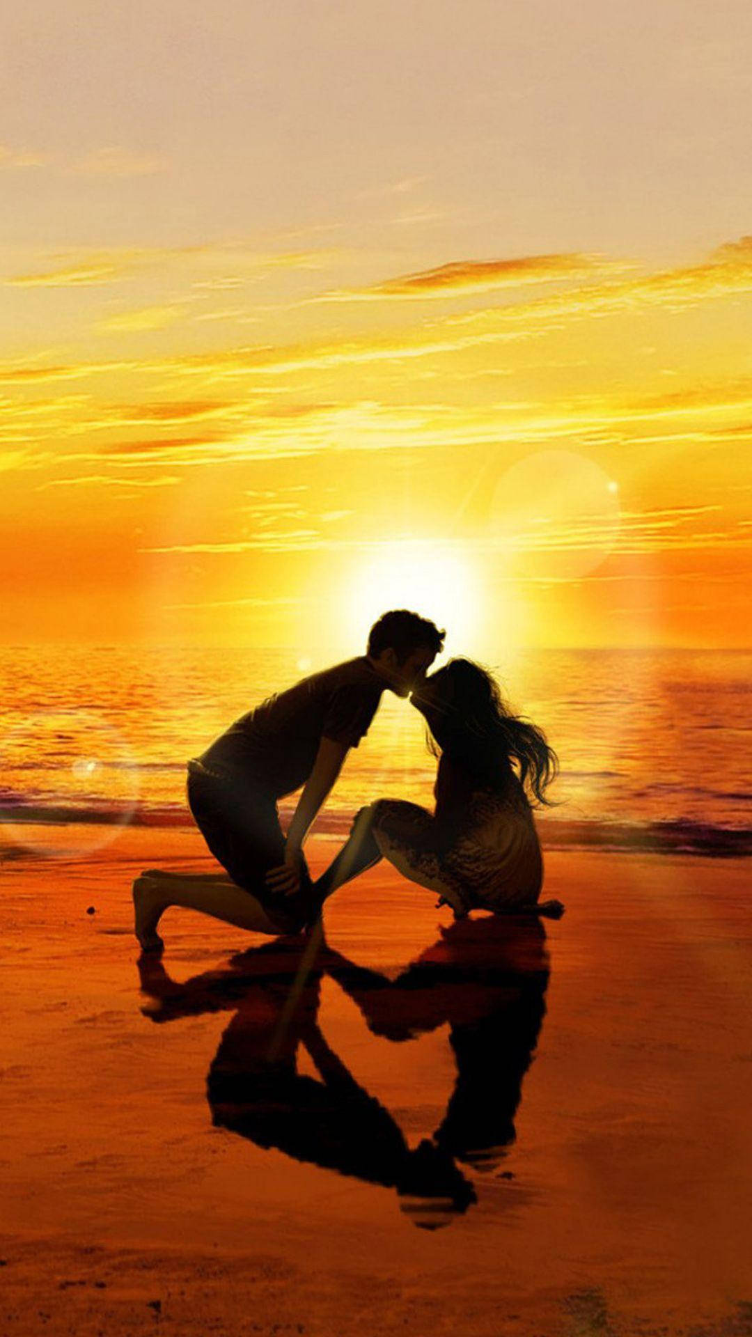 Xiaomi, couple, sunset, Full HD Phone Wallpaper