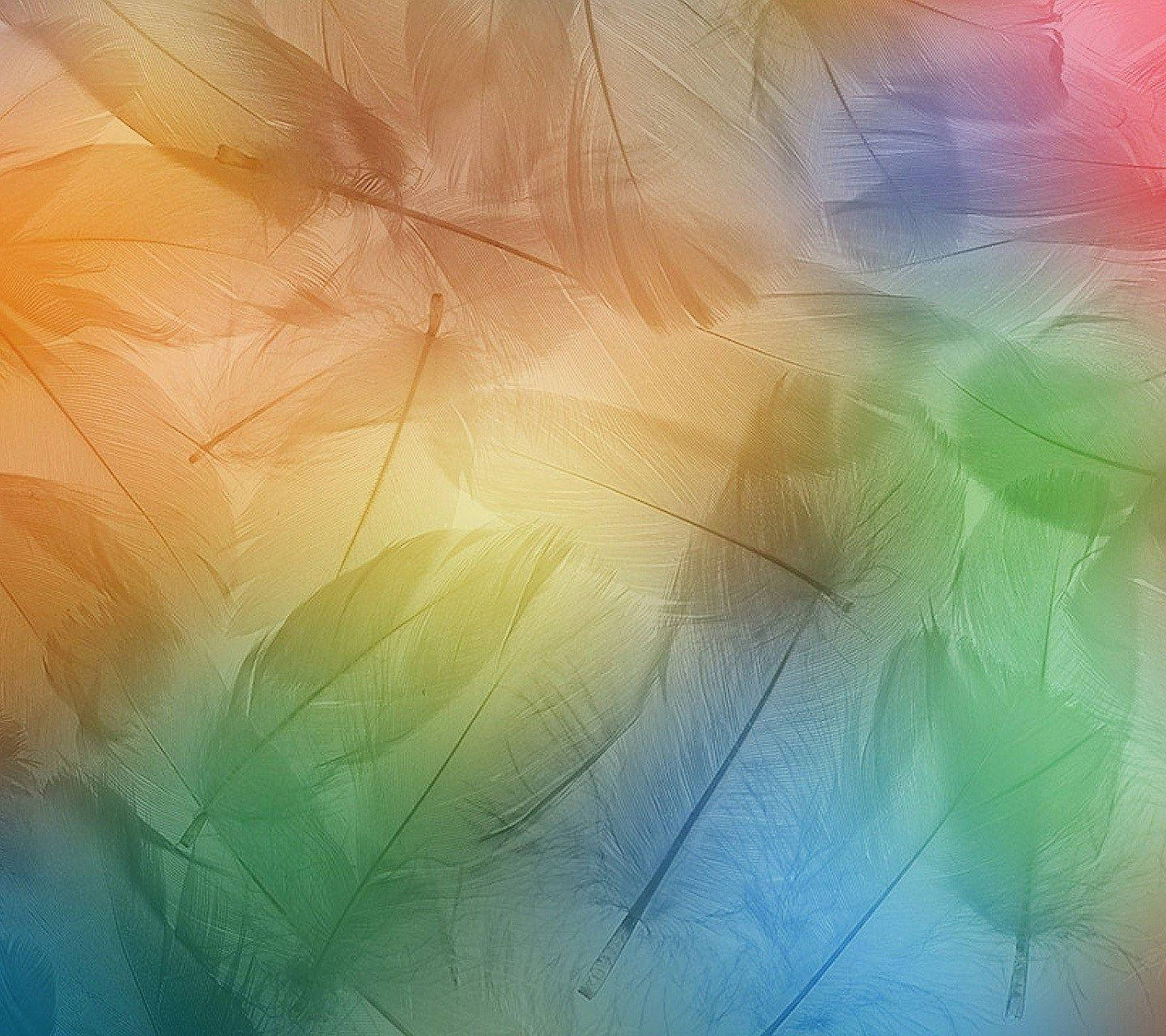 Xiaomi, colorful leaves, rainbow gradient, HD Desktop Wallpaper