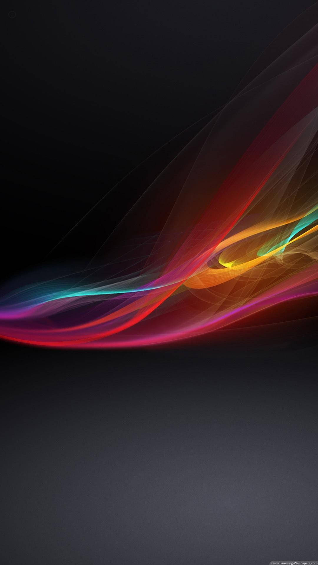 Xiaomi, Colorful Smoke, neon ribbons, Full HD Phone Wallpaper