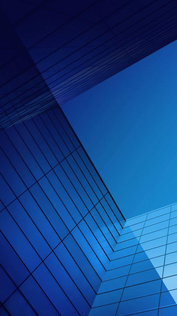 Xiaomi, blue buildings, modern glass skyscrapers, HD Phone Wallpaper